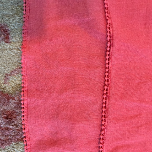 J. Jill Love Linen High-Low Sleeveless Midi Dress – Size Medium – Coral – GUC - Picture 3 of 5